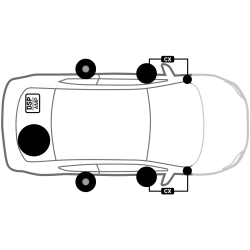Audison komplet lydpakke til diverse VW modeller, 52 pins quad lock stik