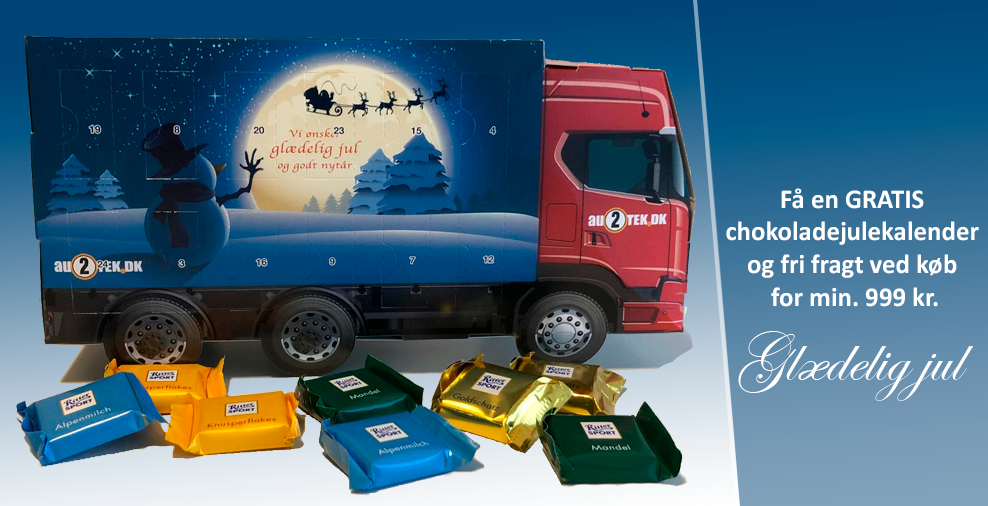 Få julekalender lastbil med Ritter Sport Chokolader
